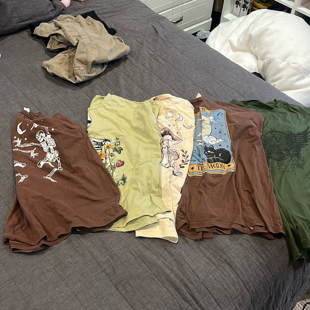 Shein over sized Ts 5 pack